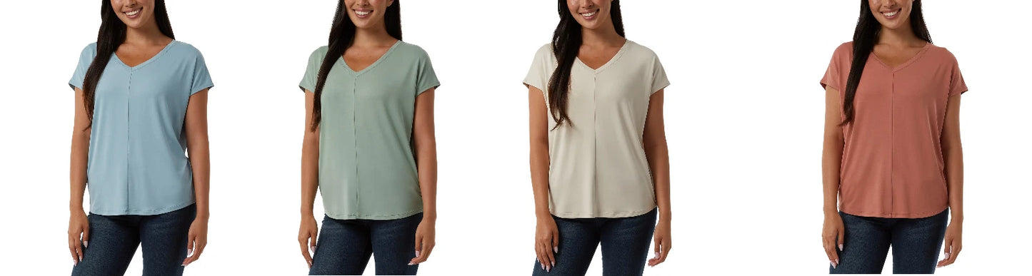 32 Degrees Cool Women's Soft Luxe V-Neck Top 1849301