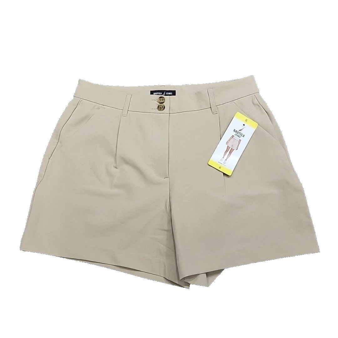 Nautica Jeans Ladies Everyday Casual Button Zip Fly Closure Shorts