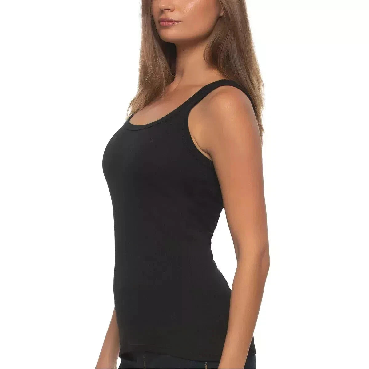 Felina Women's 3 Pack Ribbed Tank Tops 1836623