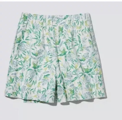Ellen Tracy women’s green floral print Linen Blend SKORT 1746253