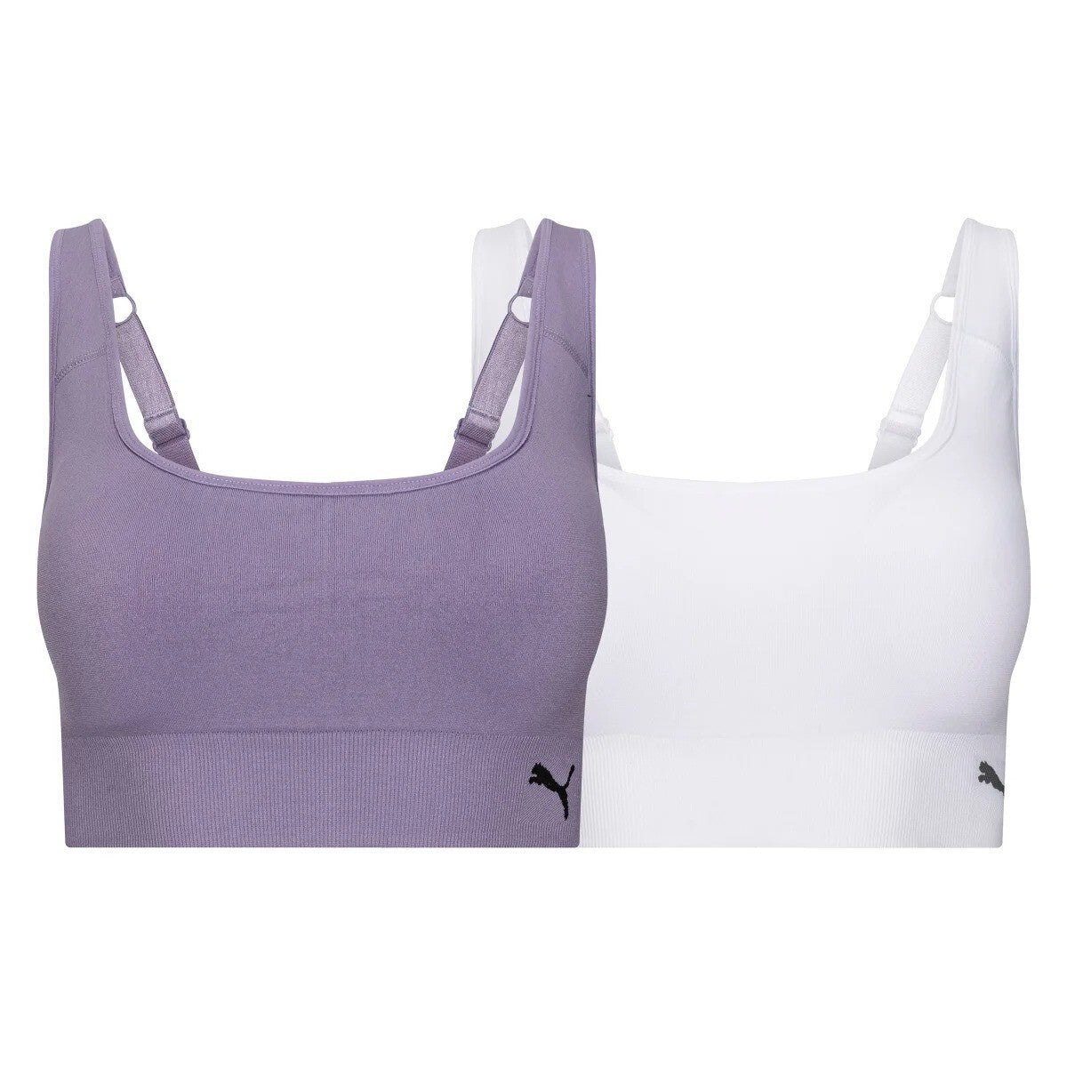 PUMA Women's Performance 2-Pack Seamless Sports Bras for Women 1832180