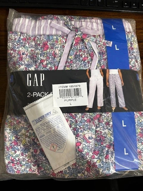 Gap Women's 2 Pack PJ Pants, Purple 1841899