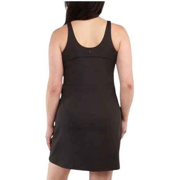 Elle Sport Women's Active Tank Dress Black NWT 1856544