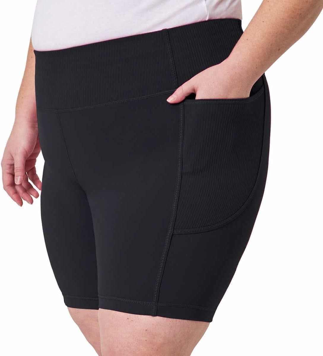 Mondetta Womens Active Midweight Ribbed Bike Short 1849672
