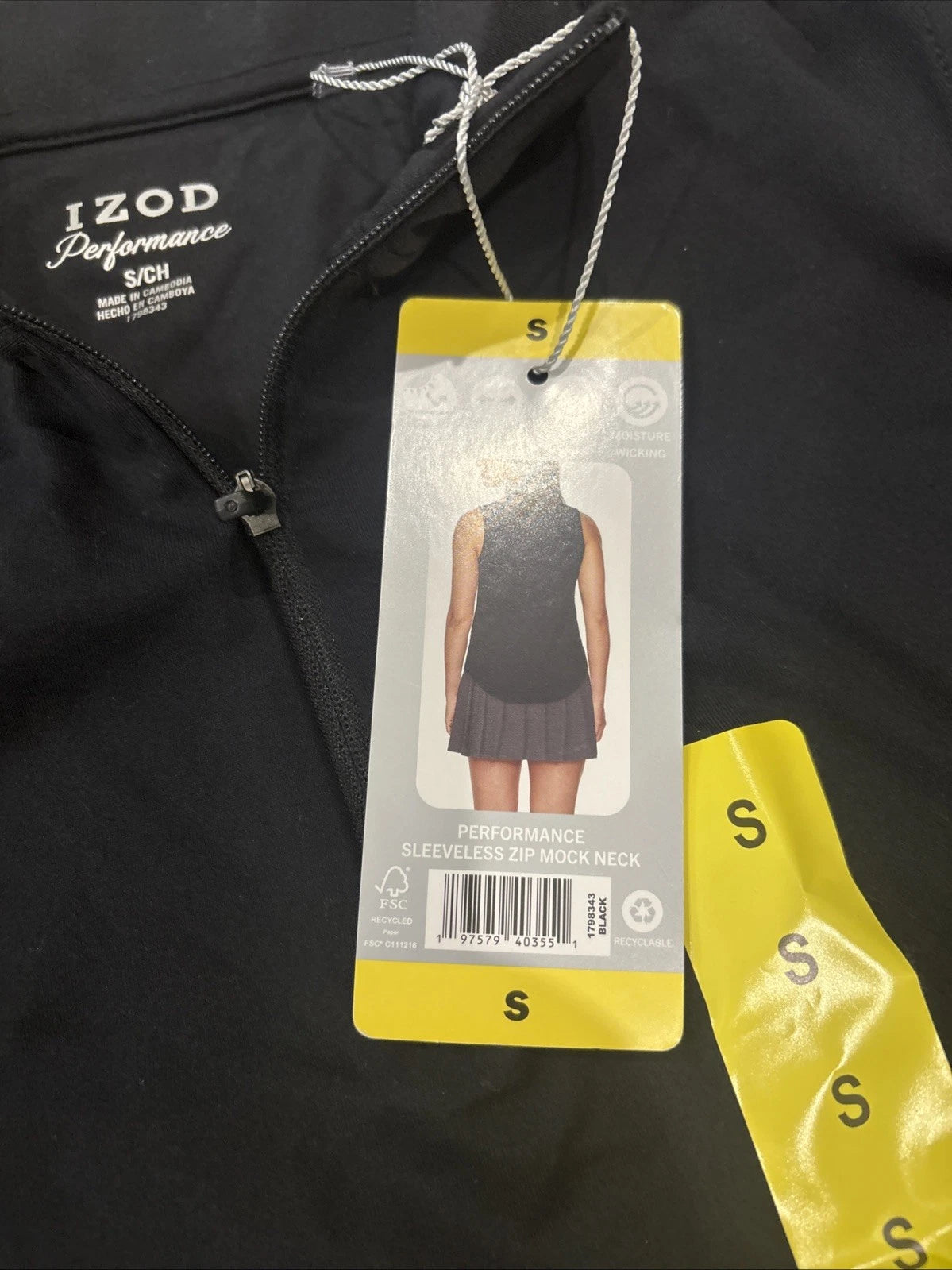 Izod Women's Performance Sleeveless Shirt Golf Top 1798343