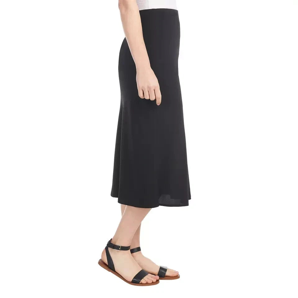 NWT HILARY RADLEY 1769131 BLACK PULL ON CREPE SKIRT 1769131