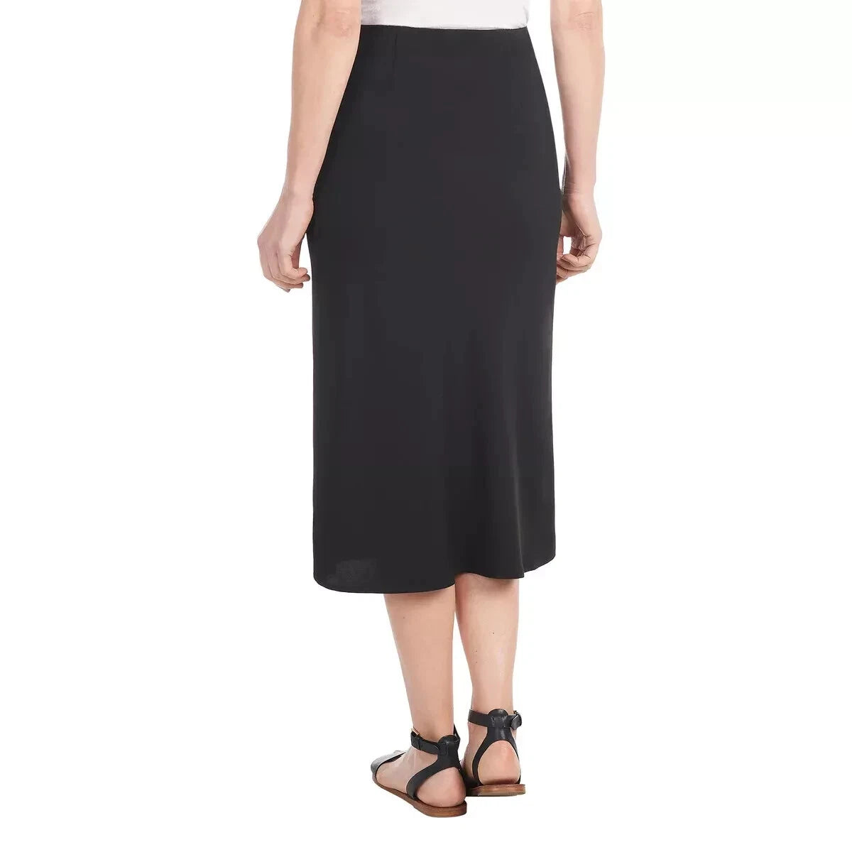 NWT HILARY RADLEY 1769131 BLACK PULL ON CREPE SKIRT 1769131