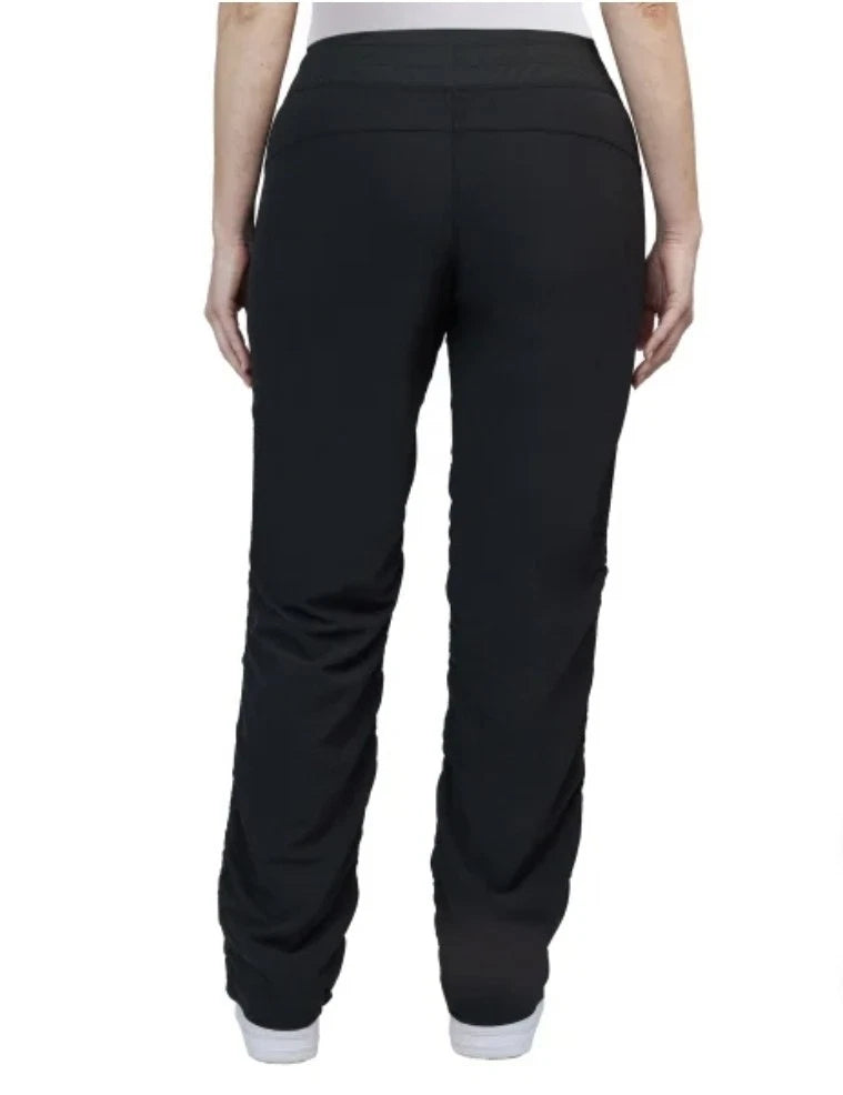 Kirkland Signature Women's Woven Active Pant Black Large 4-Way Stretch Fabric 7772012