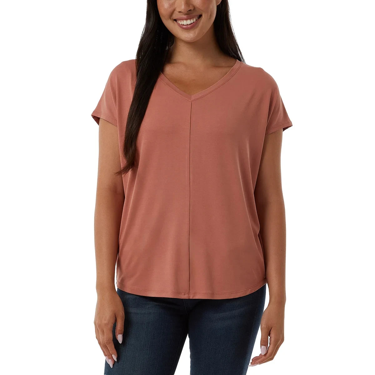 32 Degrees Cool Women's Soft Luxe V-Neck Top 1849301