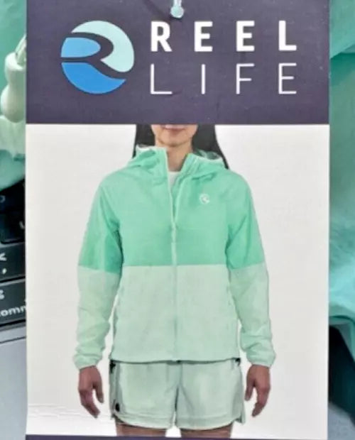 Reel Life Womens Mesh Lined Hooded Windbreaker (1795928)