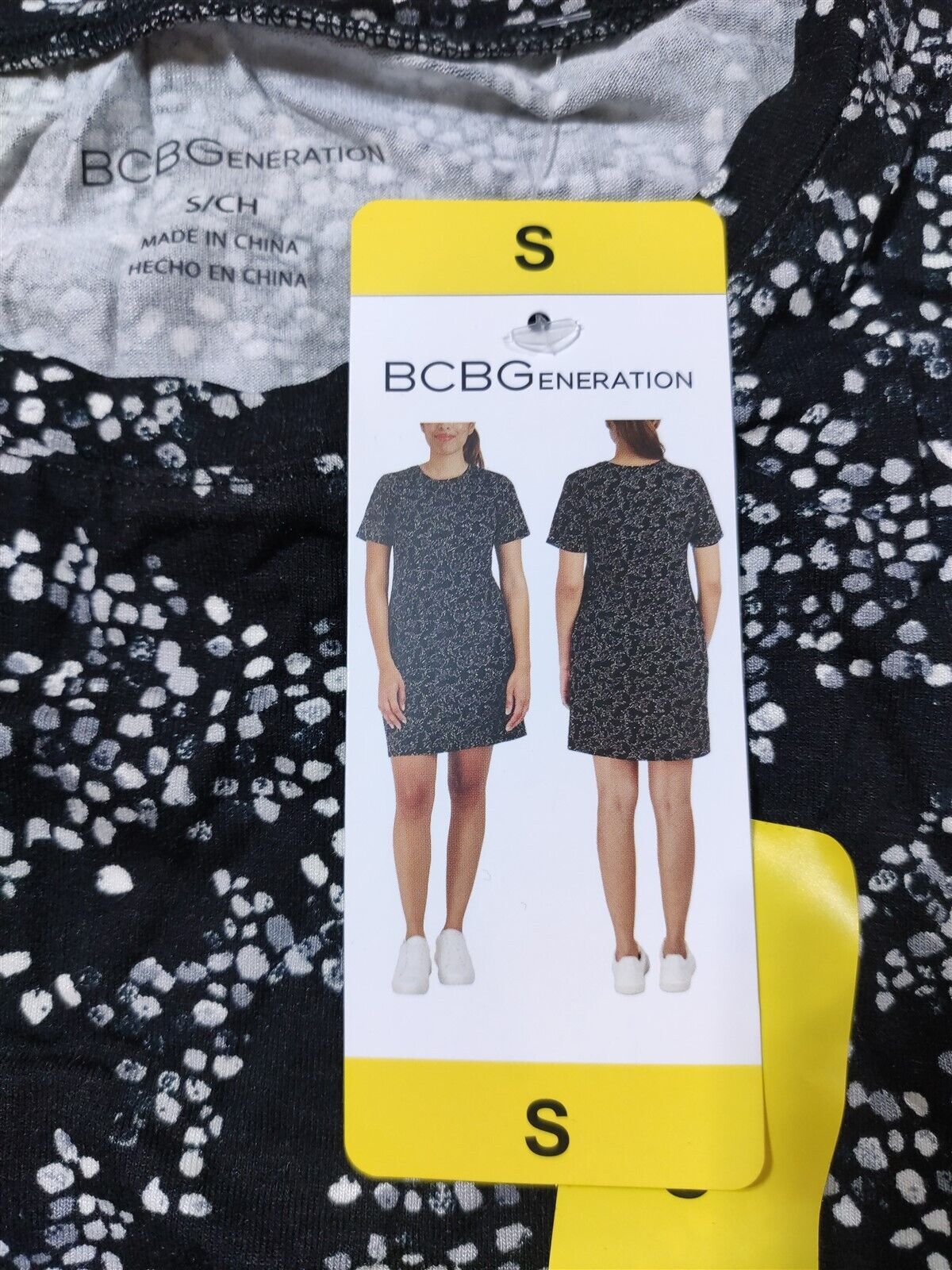 BCB Generation Dress Adult Small Black Shirt Dress Cute Womens Rayon 1653526