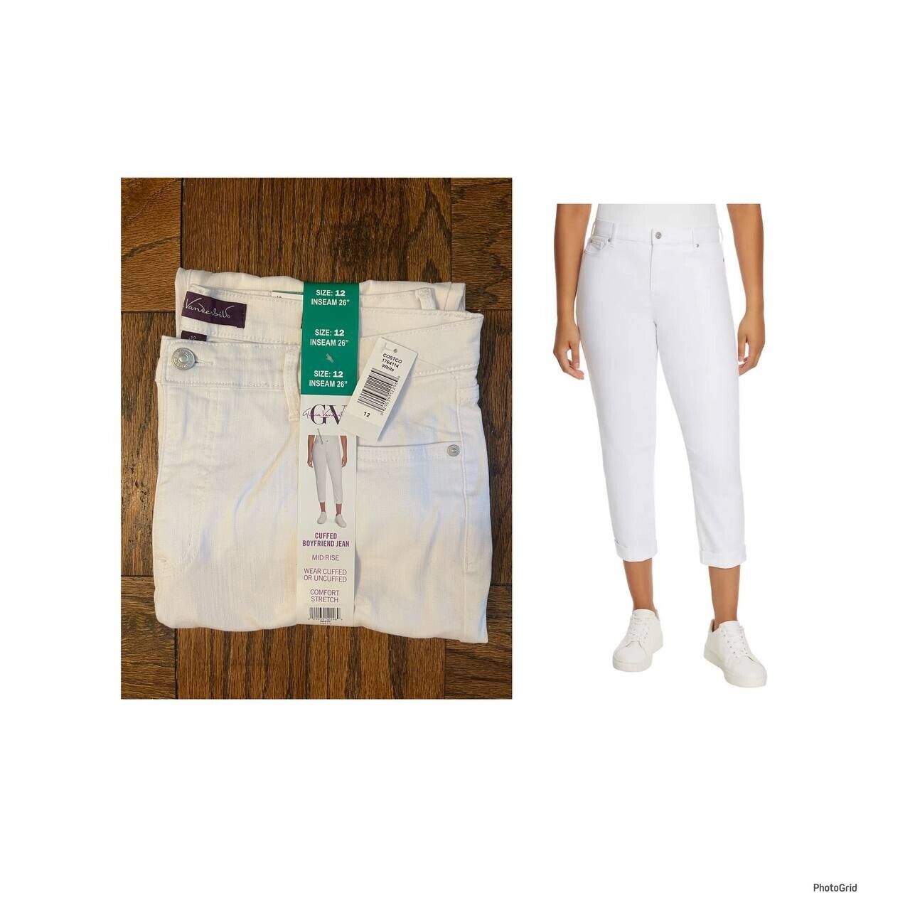 Gloria Vanderbilt Ladies' Cuffed Boyfriend Jeans (1764114)