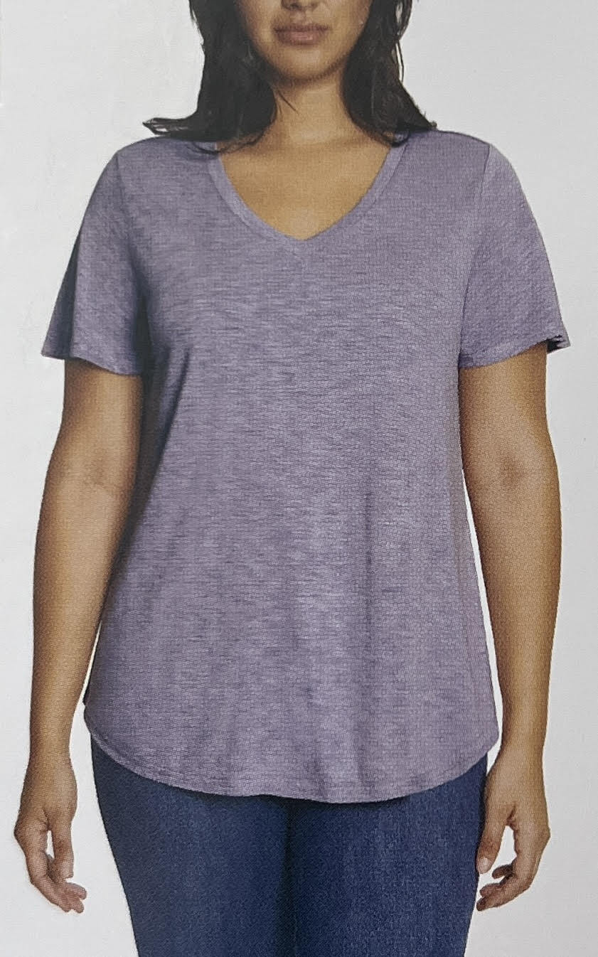 Jessica Simpson Ladies' Knit Flutter Sleeve V-Neck Tee (1685886)