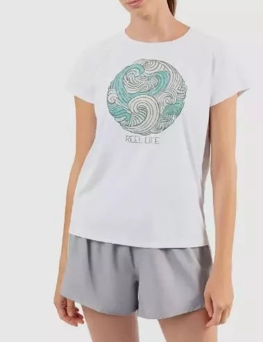 Reel Life Ladies' Split Back Graphic Tee (1775639)