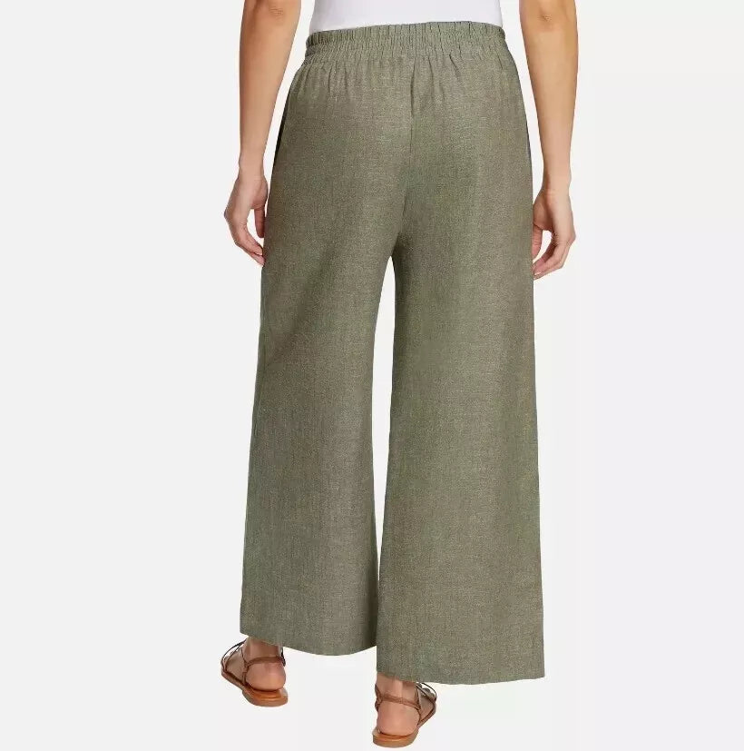 Ella Moss Ladies' Linen Blend Wide Leg Pant 1776705