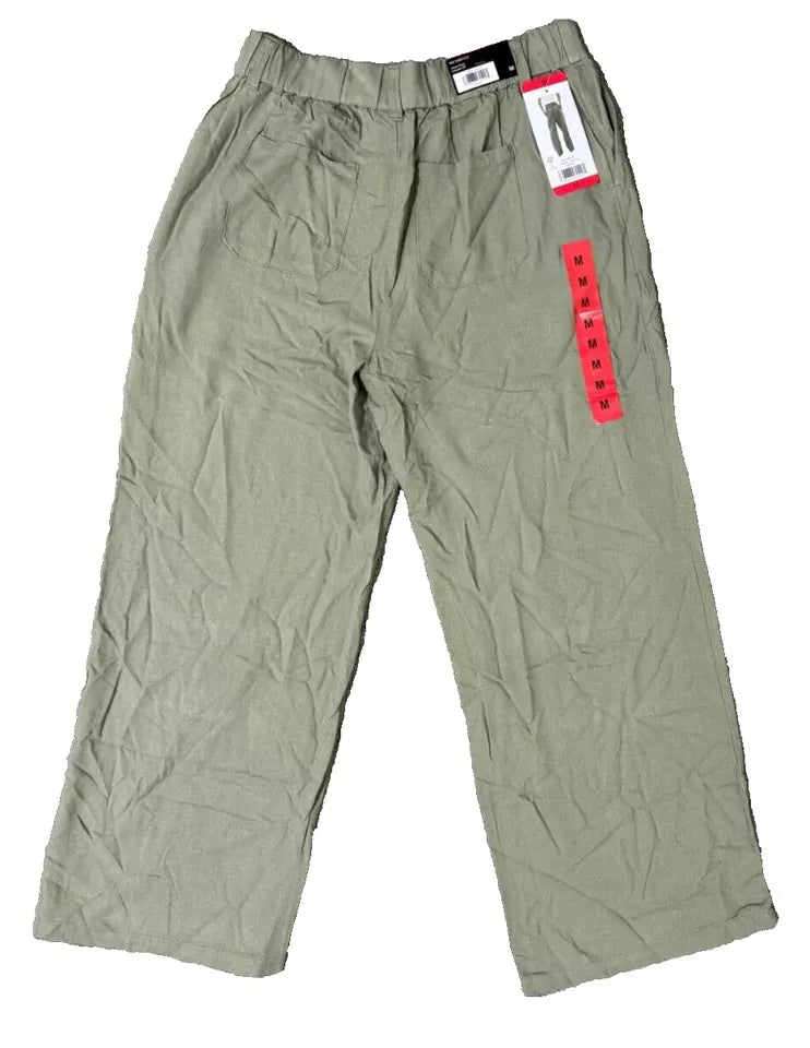 SOUNDSTYLE Womens Linen Pants Wide Leg Casual (1798373)