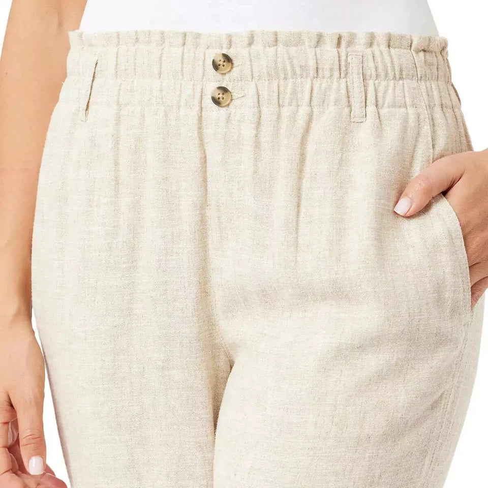 Briggs Ladies' Comfort Stretch Waistband Linen Blend Pants (1760053)