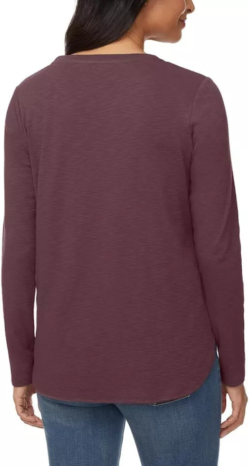 Kirkland Signature Women's Long-Sleeve Slub Tee (7991664)