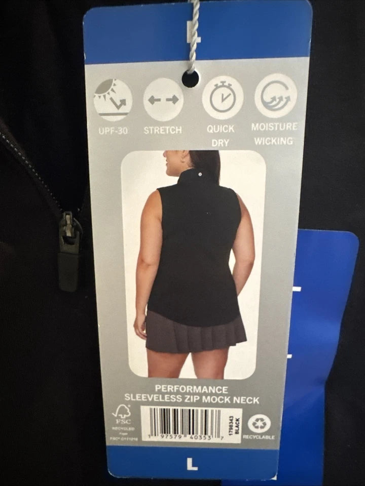 Izod Women's Performance Sleeveless Shirt Golf Top 1798343