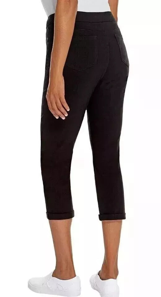 Women's Mario Serrani Italy Pull on Comfort Stretch Fabric Capri! (1764407)
