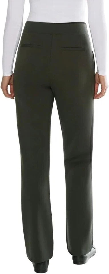 Matty M Women's Pull On Straight Leg Office Pants, Dark Olive - 1716709