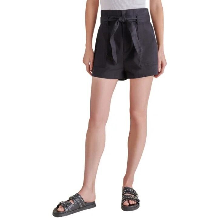 Steve Madden Ladies' Cinch Shorts, Black XXL