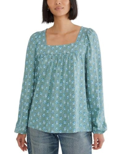 Lucky Brand Women's Long Sleeve Floral Peasant Top (1723702)