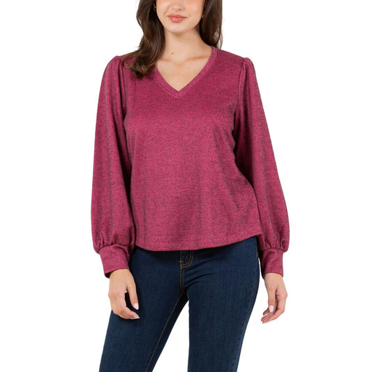 Fever Ladies' Rib Knit Top 1821929