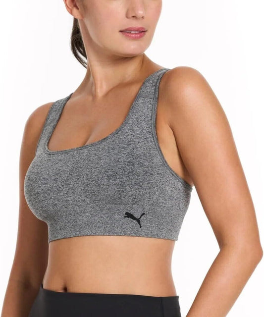 PUMA Women's Performance 2-Pack Seamless Sports Bras for Women 1832180