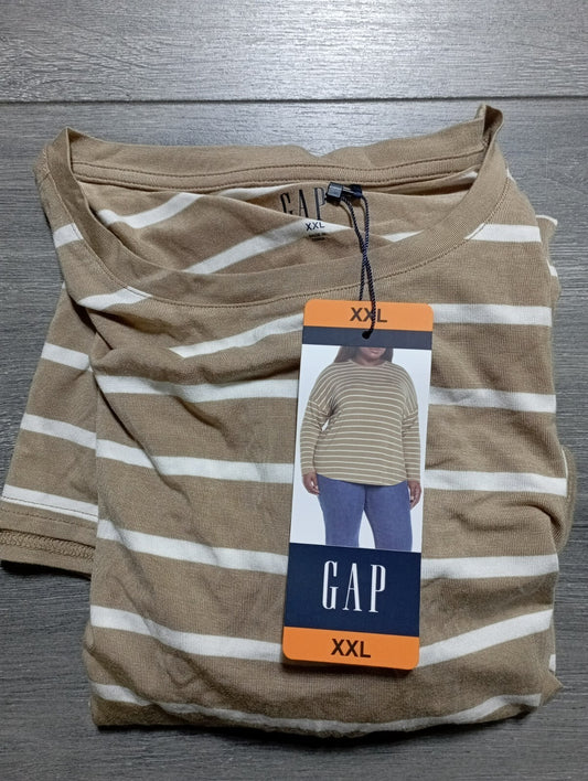 Gap Long Sleeve Shirt Adult Womens 2XL Striped Casual