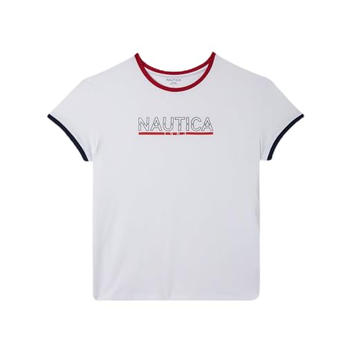 Nautica Jeans Ladies' Logo Short Sleeve Tee Shirt (1782652)