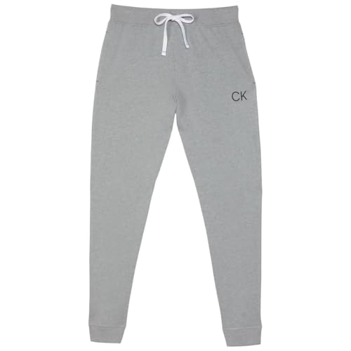 Calvin Klein Womens 2 Pack French Terry Iconic CK Logo Joggers (Grey/BLUE) 1580461