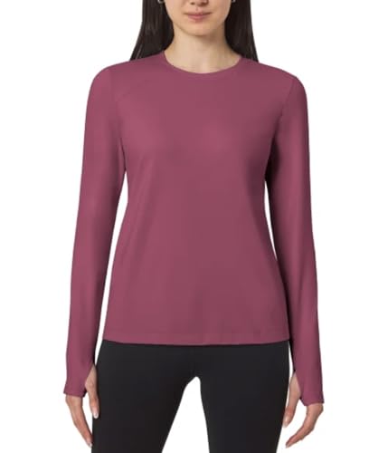 Mondetta Women's Long Sleeve Active Top with Thumb Holes