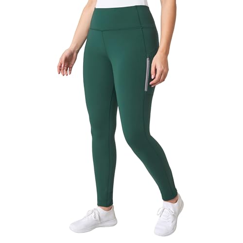 Mondetta Women's High Waist Active Leggings with Zip Details  1797098