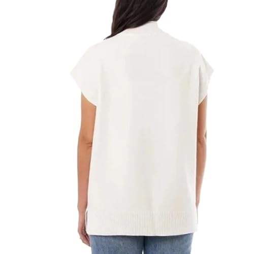 Cyrus Ladies Sleeveless Tunic Sweater, Ribbed Neckline, Oversized Fit, Side Slits  1788809