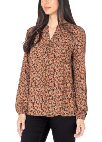 Well Worn Women's Peasant Blouse Tunic Top with Hi-Lo Hem 1801507