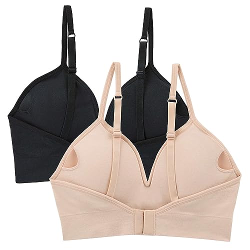 DKNY Women Seamless Bra 2-Pack BLACK / SAND (1571930)