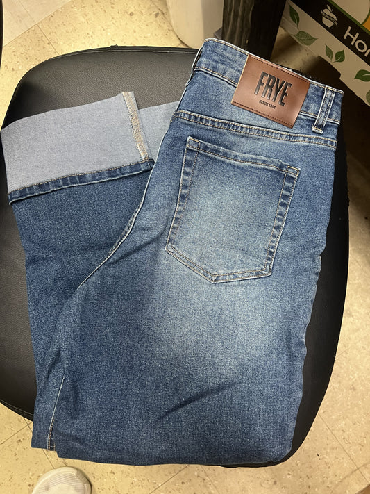 Frye Amari High Rise Jeans Roll Cuff Wash NWOT 1859395 - NEW W/OUT TAGS