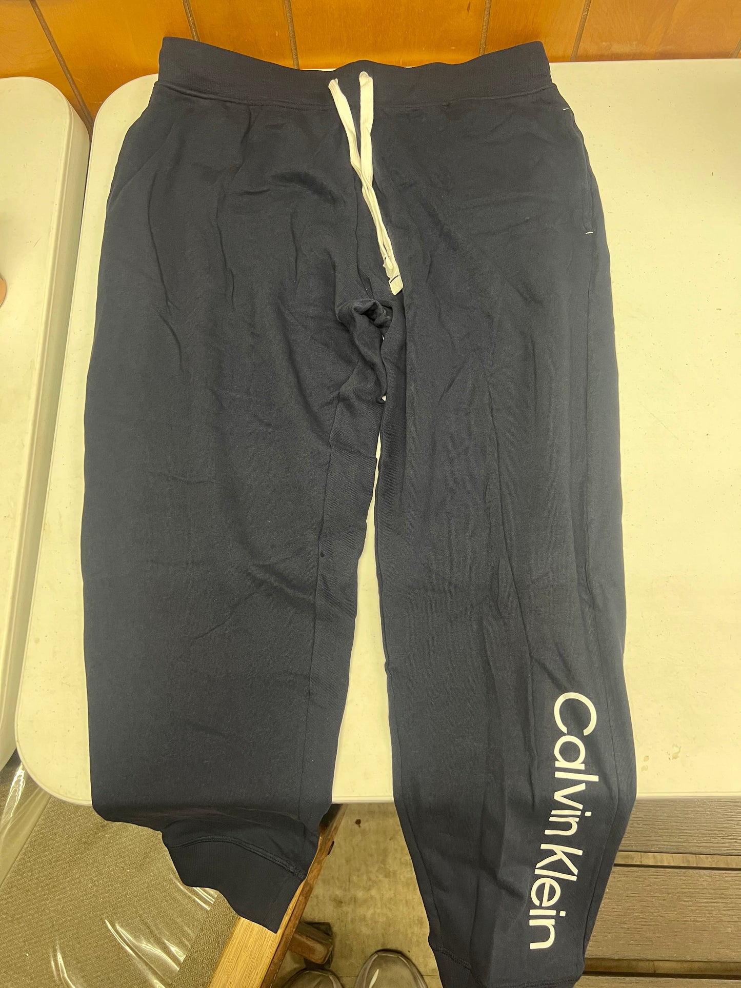 Calvin Klein Ladies French Terry Joggers 2-pack with Iconic Logo Accents LARGE