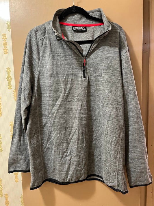 Avalanche Men's Gray 1/4 Zip Pullover Mock Neck Jacket XL - NEW W/OUT TAGS