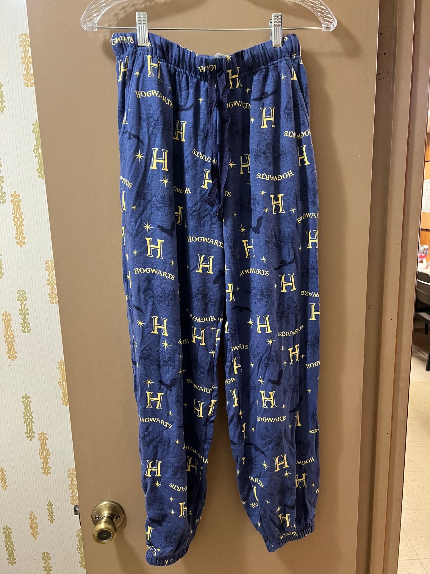 Harry Potter Hogwarts Ladies 2-Piece Pajamas Lounge Set,XS, Blue - NEW W/OUT TAGS
