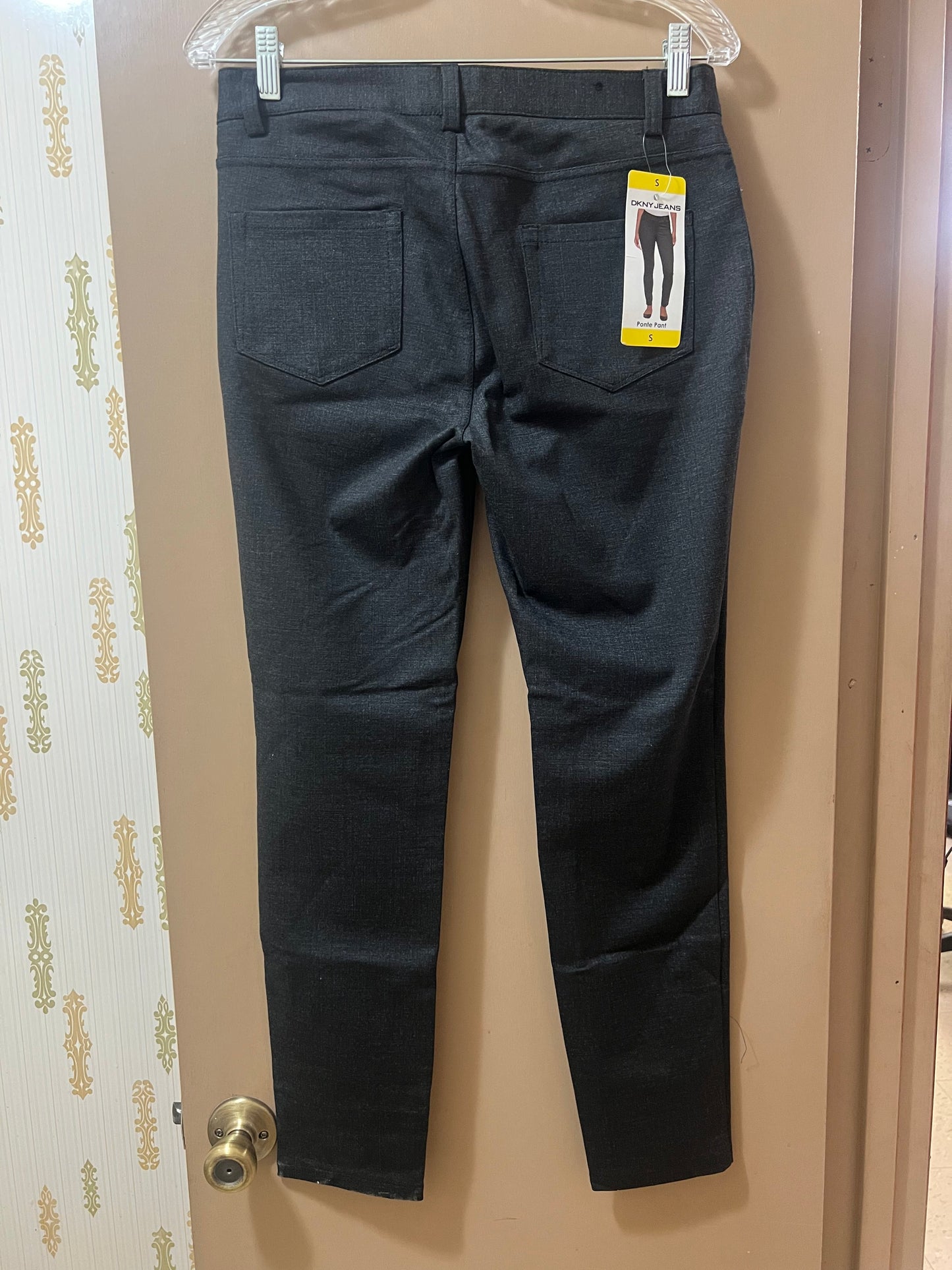 DKNY Jeans Black Ponte Pants Size Small Knit Skinny Career Pants
