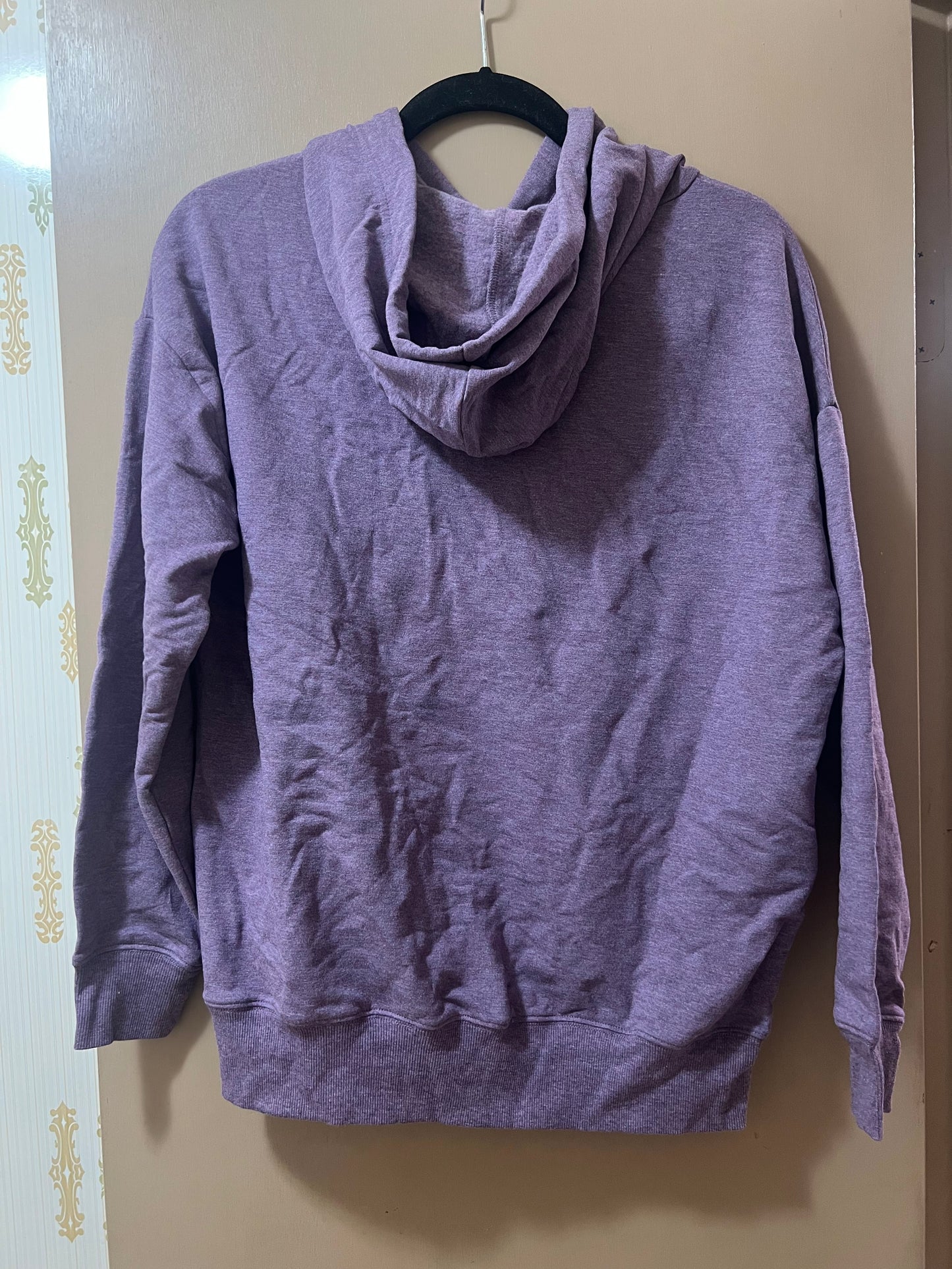 Buffalo super soft stretch fleece hoodie with kangaroo pocket Purple Small