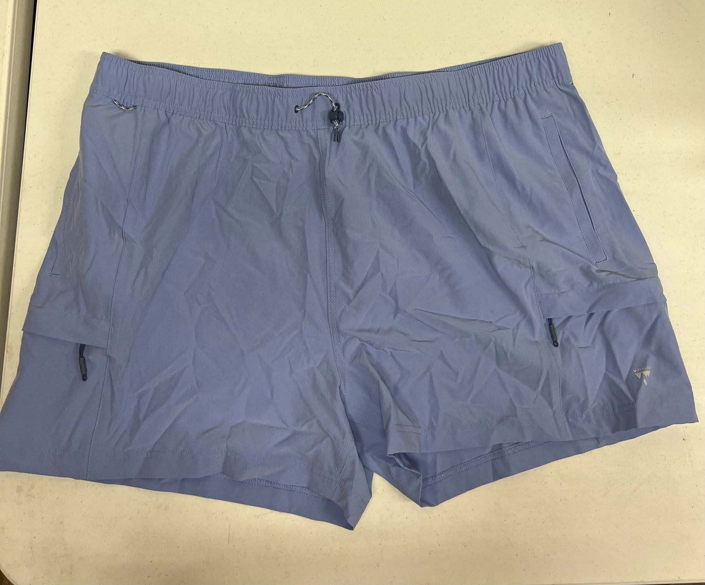 Voyager Lightweight Athletic Cargo Shorts with Elastic Waist XXL BLUE
