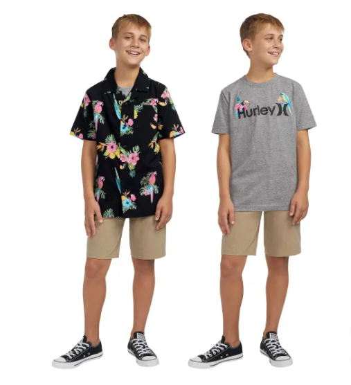 Hurley Youth Woven Shirt & Tee Set (1749456)