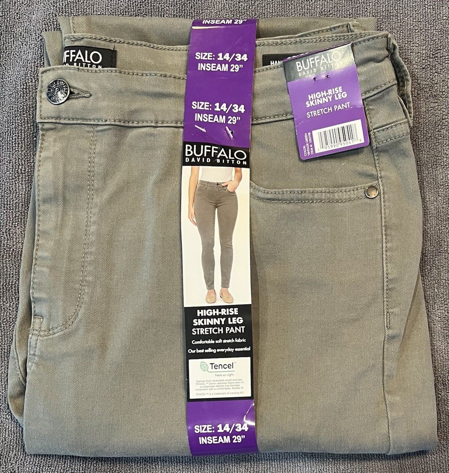 Buffalo High Rise Ladies Tencel Blend Pant (1532108)