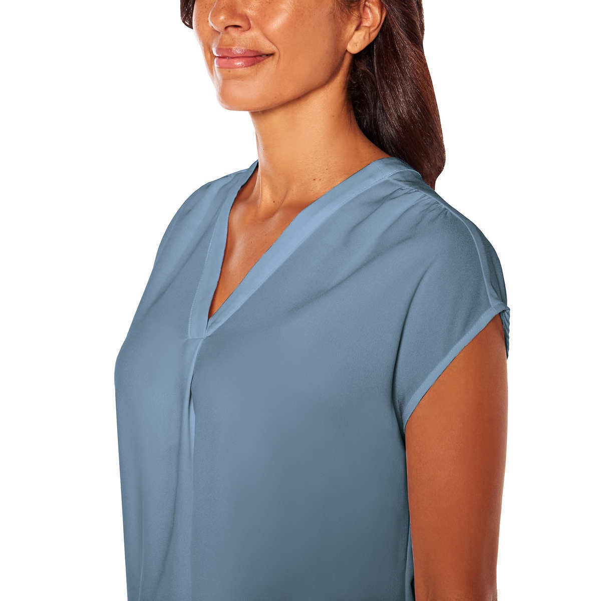 Banana Republic Ladies' Short Sleeve V-Neck Blouse (1764639)