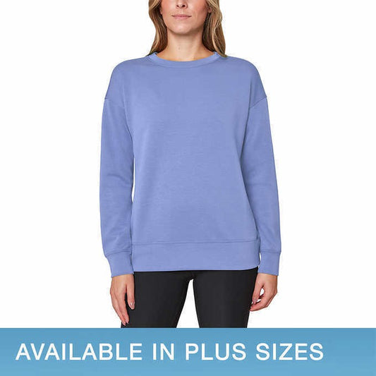 Mondetta Womens Midweight Long Sleeve Crewneck Scuba Sweatshirt (1668886)