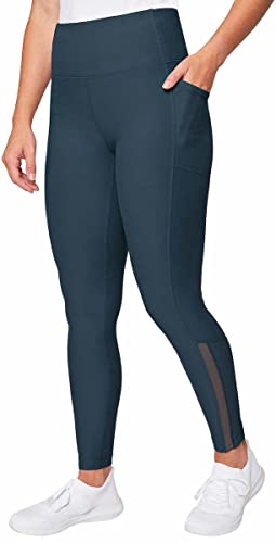 Mondetta Women's High Rise Side Pockets Mesh Cut Out Active Tight Moisture Wicking Legging (1668573)