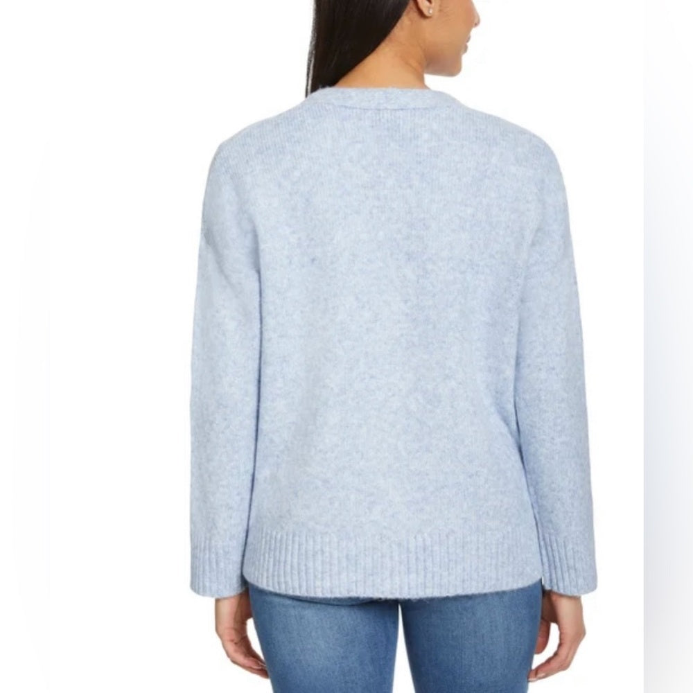 Ella Moss Ladies' Button Front Cardigan Large Blue